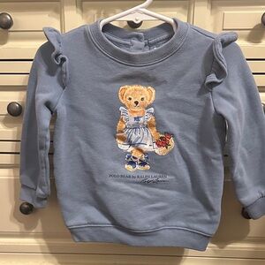Ralph Lauren Kids Light Blue Polo Bear Sweatshirt